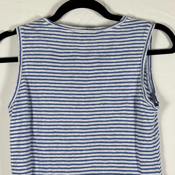 Banana Republic Blue White Striped Tank- XS - Picture 6 of 8